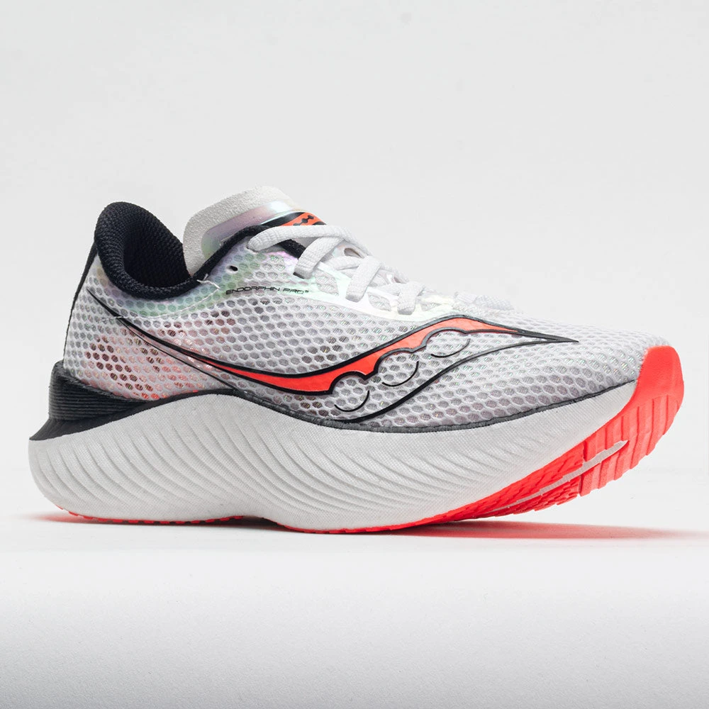 Saucony Endorphin Pro 3 Men's White/Black/VIZI 5 Saucony Endorphin Pro 3 Men's White/Black/VIZI - Image 5