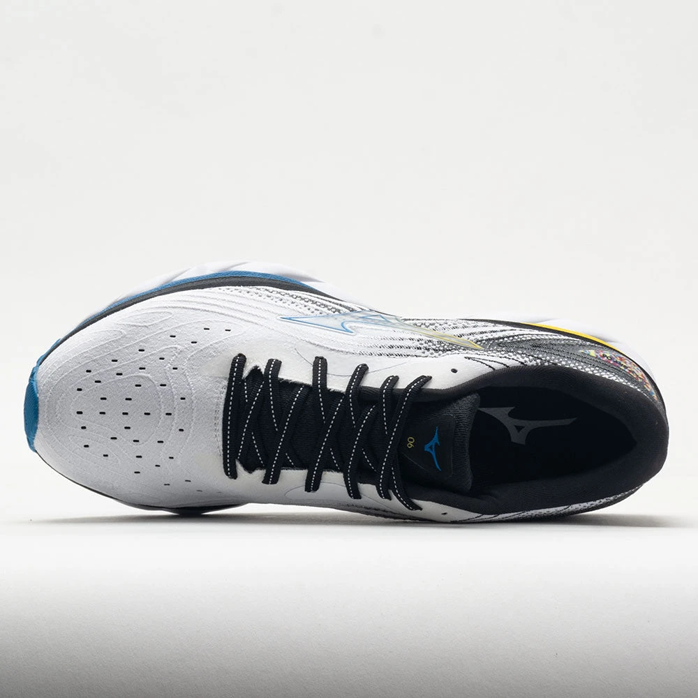 Mizuno Wave Sky 6 Men's White/Cyber Yellow 3 Mizuno Wave Sky 6 Men's White/Cyber Yellow - Image 3