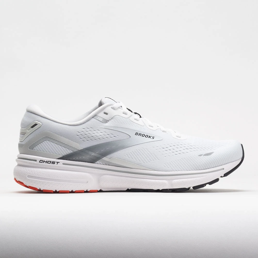 Brooks Ghost 15 Men's White/Black/Flame 1 Brooks Ghost 15 Men's White/Black/Flame