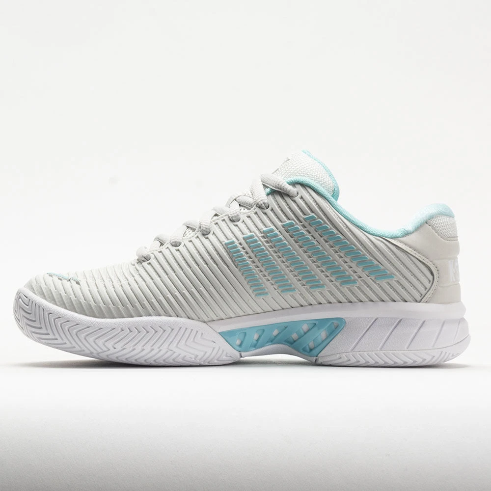 K-Swiss Hypercourt Express 2 Women's Vaporous Gray/White/Blue Glow 2 K-Swiss Hypercourt Express 2 Women's Vaporous Gray/White/Blue Glow - Image 2