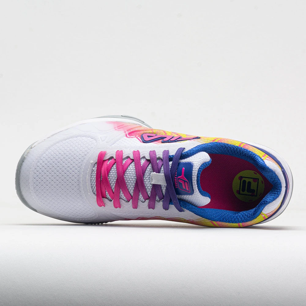 Fila Volley Zone PBF Women's White/Knockout Pink/Mazarine Blue 3 Fila Volley Zone PBF Women's White/Knockout Pink/Mazarine Blue - Image 3