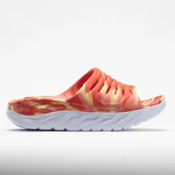 HOKA Ora Recovery Slide Swirl Unisex Yellow Pear/Fiesta